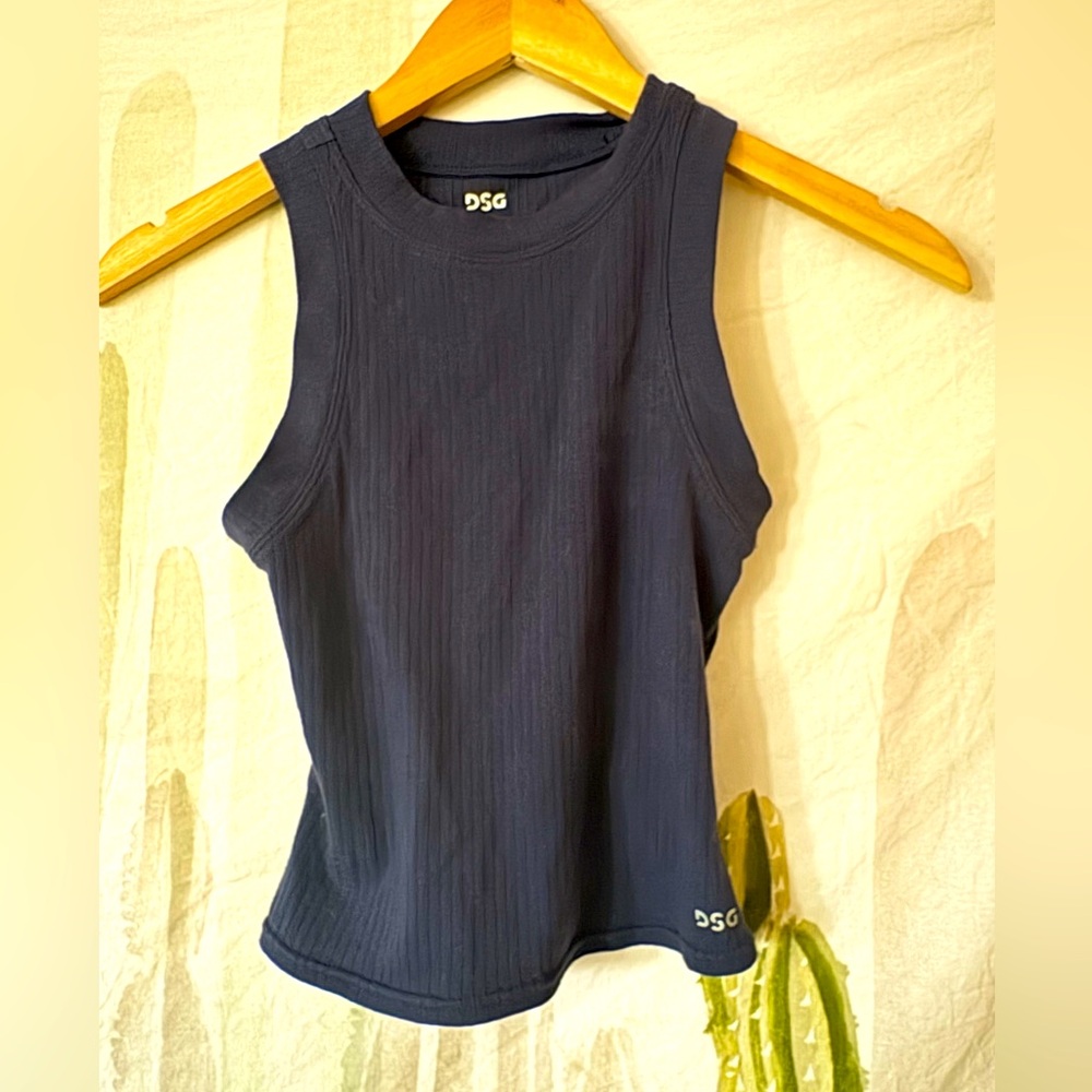 Women’s DSG Blue Ribbed Tank Top 🌵xs